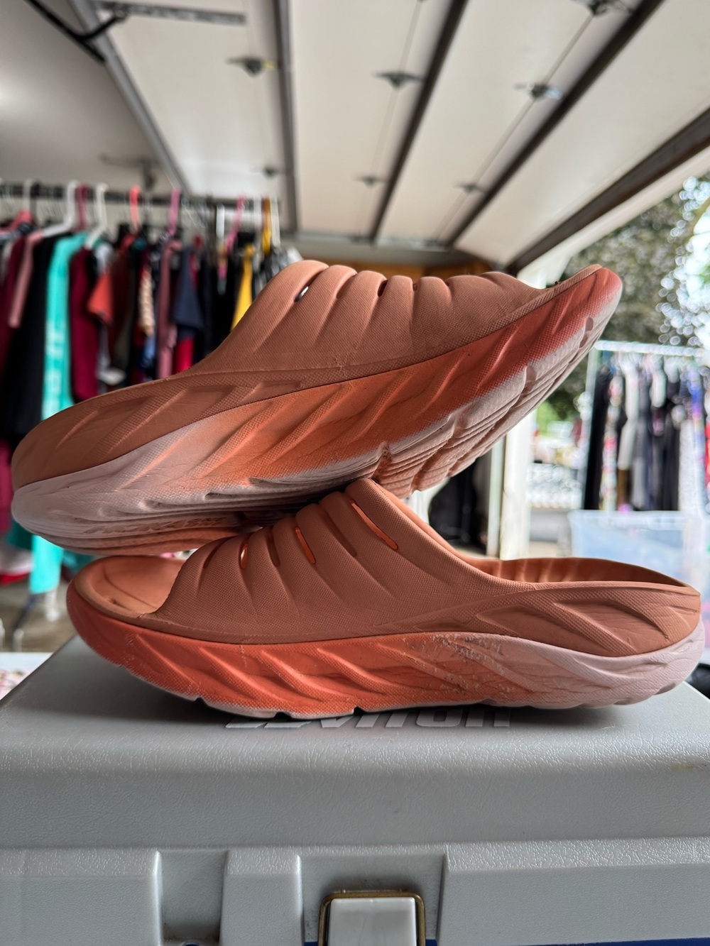 Hoka one one Women’s Ora Recovery Slides Baked Clay Size 9